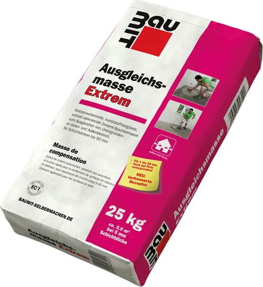 Baumit Ausgleichsmasse Extrem 25 kg, ideal zur Bodennivellierung f&uuml;r Heimwerkerprojekte, schnell abbindend, einfach anwendbar.