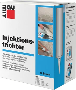 De injectietrechters zijn verkrijgbaar per doos (6 stuks).
