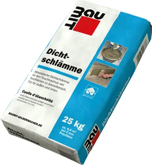 Baumit sealslurry is verkrijgbaar in papieren zakken van 25 kg.