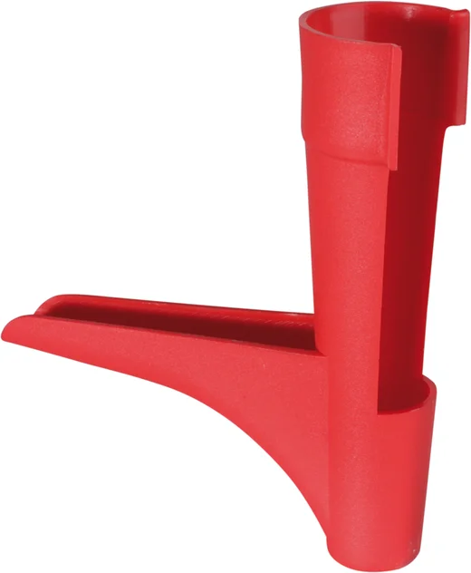 Roter Applikator f&uuml;r Baumit Produkte zur einfachen und pr&auml;zisen Anwendung im Heimwerkerbereich.