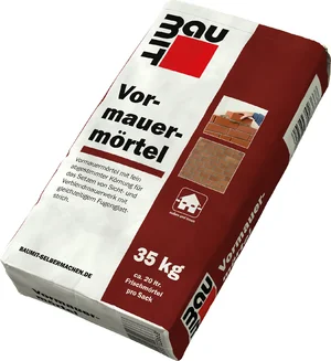 Baumit Vormauermörtel 35 kg für stabile, langlebige Mauerwerke und gleichmäßige Fugenstärke beim Selberbauen.