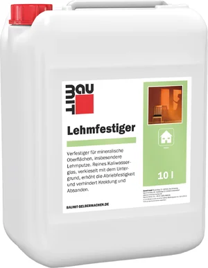 Baumit Clay Strengthener is verkrijgbaar in plastic bussen van 10 liter.